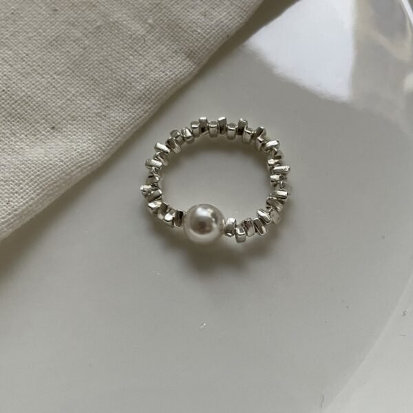Silver Small Pearl Ring 144