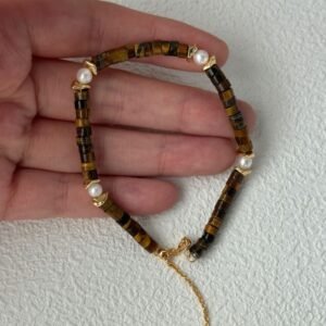Silver Five Baroque Pearl Bracelet 711