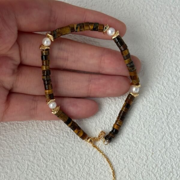 Silver Five Baroque Pearl Bracelet 711
